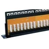 SOLARIX patch panel, CAT6, 24 x RJ45 , UTP, su surišimo juosta, juodas, 1U