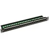 SOLARIX patch panel, CAT6, 24 x RJ45 , UTP, su surišimo juosta, juodas, 1U