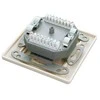 Solarix Socket CAT5E STP 2 x RJ45 įleidžiamas baltas SX9-2-5E-STP-WH