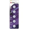 Solight AgfaPhoto button cell lithium battery CR2032, blister 5pcs
