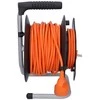 Solight drum extension lead, 1 socket, 25m, oranžinis cable, 3x 1,5mm2