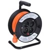 Solight būgno ilgintuvas, 4 lizdai, 15m, oranžinis laidas, 3x 1,5mm2