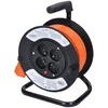 Solight būgno ilgintuvas, 4 lizdai, 15m, oranžinis laidas, 3x 1,5mm2