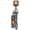 Solight extension lead, 3 sockets, juodas, 2m