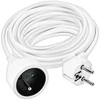 Solight prailginimo laidas - jungtis, 1 lizdas, 10m, 3 x 1,5mm2, baltas
