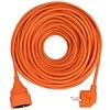 Solight prailginimo laidas - jungtis, 1 lizdas, 20m, 3 x 1,5mm2, oranžinis