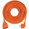 Solight prailginimo laidas - jungtis, 1 lizdas, 10m, 3 x 1mm2, oranžinis