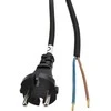 Solight flekso kabelis, 2x 1,5mm2, guminis, juodas, 2,5m