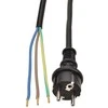 Solight flexo cable, 3x 1mm2, rubber, juodas, 2,5m