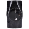 Solight hub, 2,5A + 2x 10A, juodas