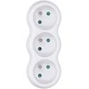 Solight hub, 3 x 10A, baltas