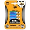 Solight JCB OXI DIGITAL alkaline battery LR03, blister 4 pcs