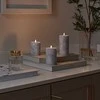 Solight LED candle set with timer, 3x candle, 10/13/15cm, pilkas, 2xAA