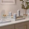 Solight LED candle set with timer, 3x candle, 10/13/15cm, pilkas, 2xAA