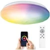 Solight LED išmanusis lubų šviestuvas Wave, 30W, 2300lm, wifi, RGB + CCT, nuotolinio valdymo pultas