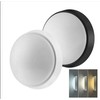 Solight LED outdoor lighting, adjustable light temperature - 3CCT, 15/18/20W, 1800lm, 22cm, 2in1 - baltas and juodas cover