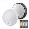 Solight LED outdoor lighting with sensor, 3 CCT, 15/18/20W, 1800lm, 22cm, 2in1 - baltas and juodas cover