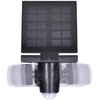 Pakabinamas šviestuvas Solight LED saulės šviestuvas su jutikliu, 8W, 600lm, Li-on, juodas