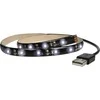 Solight Šviesos LED juostelė televizoriui, 100cm, USB, jungiklis, šaltas baltas