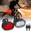 „Solight“ įkraunamų dviračio žibintų rinkinys, 160 lm priekinis, raudonas galinis, ličio jonų, USB