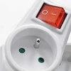 Solight socket, 16A, baltas, switch