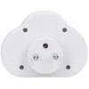 Solight socket, 2x 10A, baltas, switch