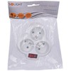 Solight socket, 3 x 10A, baltas, switch