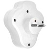Solight socket, 3 x 10A, baltas, switch