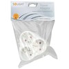 Solight socket, 3x 10A, triangle, baltas