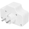 Solight socket, 4 x 2,5A, baltas, switch