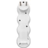 Solight lizdas su atrama, 3 x 10A, baltas, jungiklis
