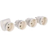Solight Travel adapteris sulankstomas baltas
