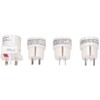 Solight Travel adapteris sulankstomas baltas