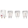 Solight Travel adapteris sulankstomas baltas
