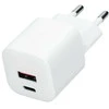 „Solight“ USB-C + USB-A greitasis įkroviklis GaN 20W PD