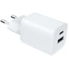 Solight greitas įkroviklis USB-C + USB-A, GaN 33W PD, baltas
