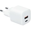 „Solight“ USB-C + USB-A greitasis įkroviklis GaN 20W PD