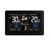Orų stotelė Solight Solight TE81 orų stotis, ypač didelis spalvotas LCD, temperatūra, drėgmė, slėgis, RCC, USB įkrovimas, juodas
