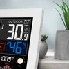 Solight weather station, extra large colour LCD, temperature, humidity, pressure, RCC, USB charging, baltas