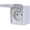 Solight 5B304 zásuvka do vlhka IP54 pilka