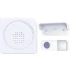 Solight Wireless durų skambutis, maitinamas baterijomis, 200m, baltas, mokymosi kodas