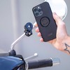 SP Connect Mirror Mount Pro SPC+ telefono laikiklis paspirtukui / motociklui – tvirtinimas prie veidrodėlio – juodas