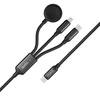 Epico Spello Datový USB-C kabelis 3v1 juoda