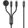 Epico Spello Datový USB-C kabelis 3v1 juoda