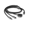 Epico Spello Datový USB-C kabelis 3v1 juoda