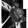 SRAM Maven Sidabrinis disc brake - aliuminio lever, stainless steel bolts - rear brake set