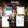 „Evolveo Salente MaxFit“ išmaniosios asmeninės diagnostinės fitneso svarstyklės, su „Bluetooth“, juodos