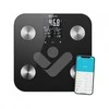 Svarstyklės TrueLife FitScale W6 BT – Bioelektrinės varžos „Bluetooth“ skalė – juoda