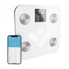 Svarstyklės TrueLife FitShape S6 BT – Bioelektrinės varžos „Bluetooth“ skalė – balta