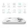 Svarstyklės TrueLife FitShape S6 BT – Bioelektrinės varžos „Bluetooth“ skalė – balta